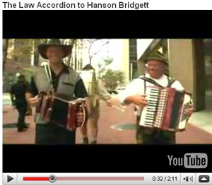 Accordions, law firm marketing, Hanson Bridgett